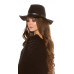 CHAPEU C/ FITA COURO