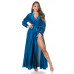 VESTIDO COMPRIDO C/ LOOK TRESPASSE