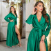 VESTIDO COMPRIDO C/ LOOK TRESPASSE