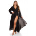VESTIDO COMPRIDO C/ LOOK TRESPASSE